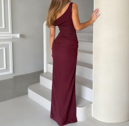 Slim Fit Tank Top & Slit Maxi Pencil Skirt Set