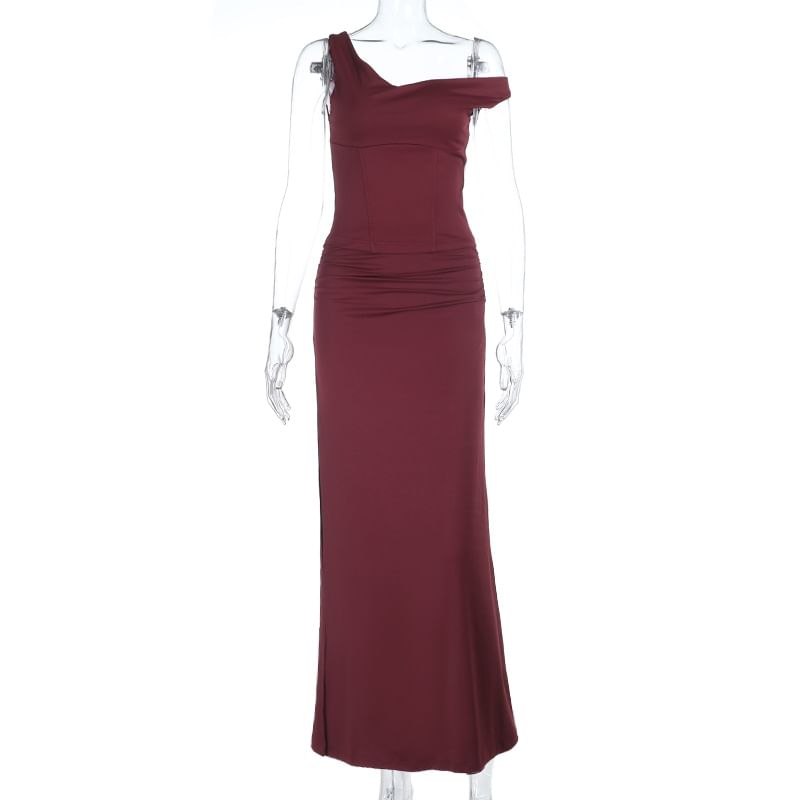 Slim Fit Tank Top & Slit Maxi Pencil Skirt Set