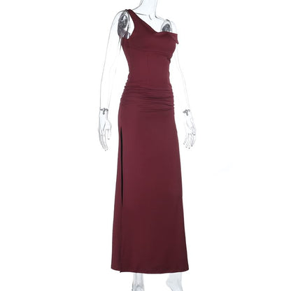 Slim Fit Tank Top & Slit Maxi Pencil Skirt Set