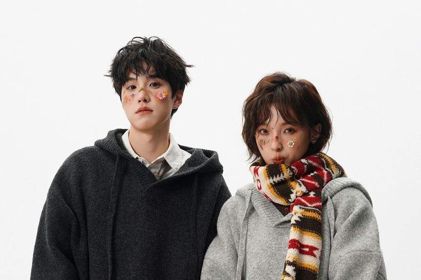 Solid Hooded Sweater for Everyday Wear