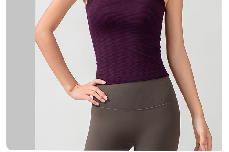 Racerback Solid Tank Top