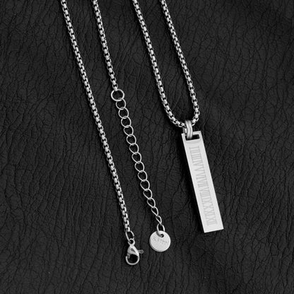 Roman Numeral Pendant Necklace