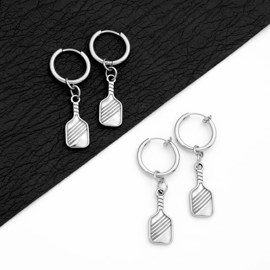 Bottle Hoop Drop Earring / Clip On Earring