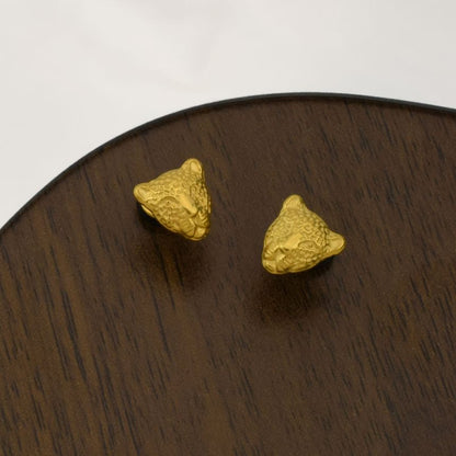 Leopard Barbell Earring