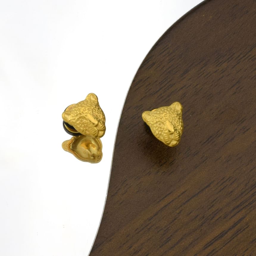 Leopard Barbell Earring