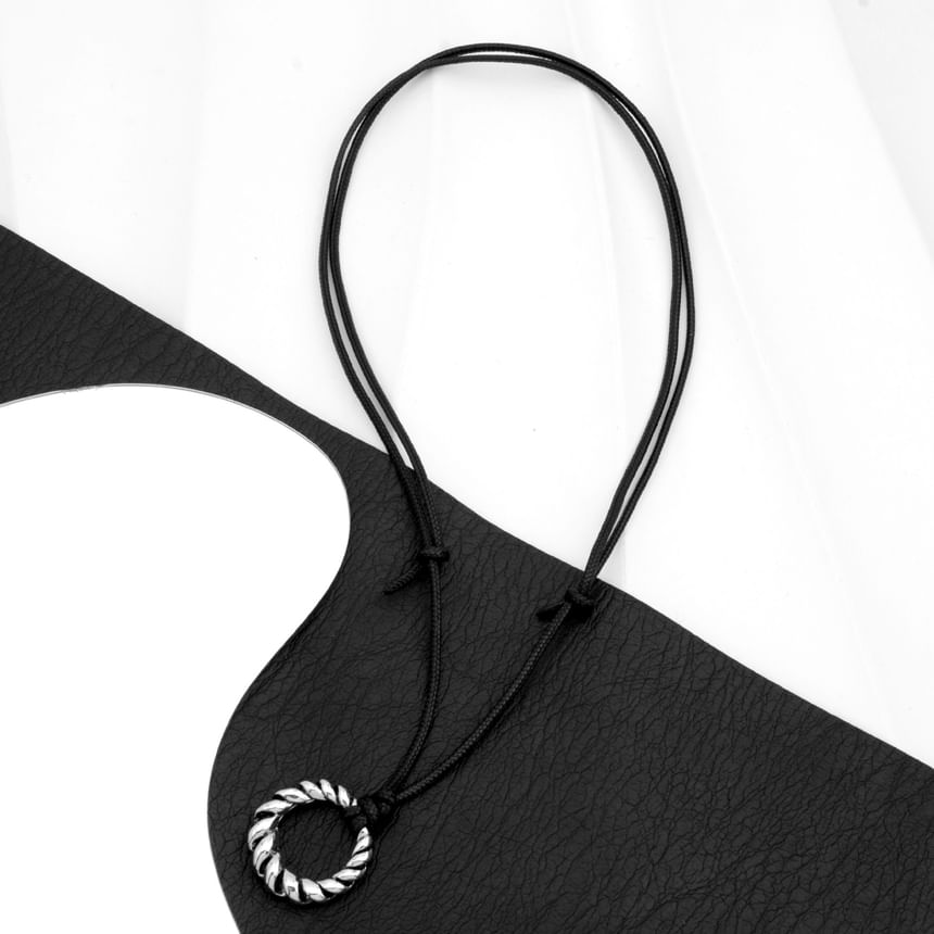 Ring Pendant Cord Necklace