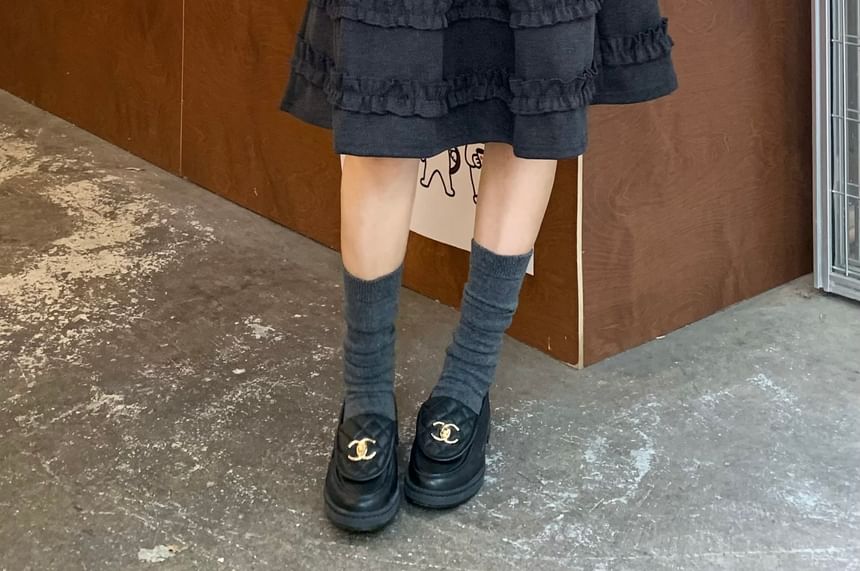 High Waist Ruffled Mini A-Line Skirt