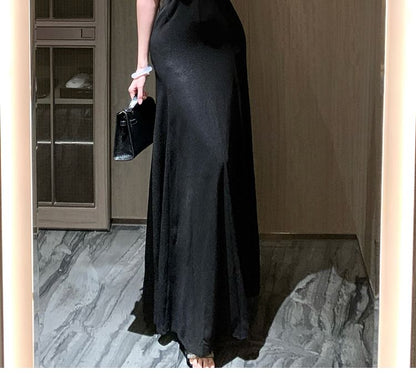 Off-Shoulder Two Tone Ruched A-Line Evening Dress