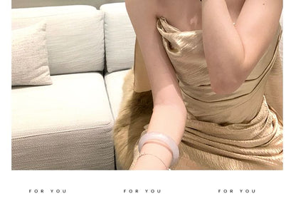 Set: Off-Shoulder Plain Ruched Mermaid Evening Gown + Scarf