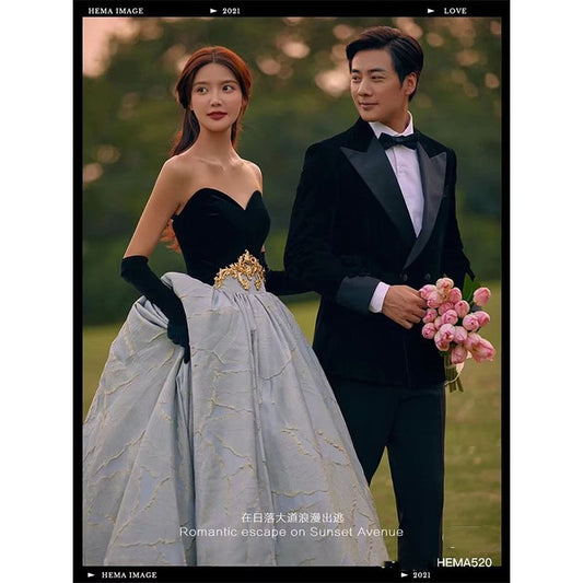 Jacquard Panel Ball Gown (Various Designs)