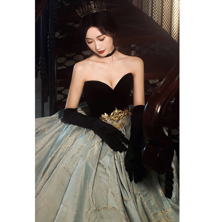 Jacquard Panel Ball Gown (Various Designs)