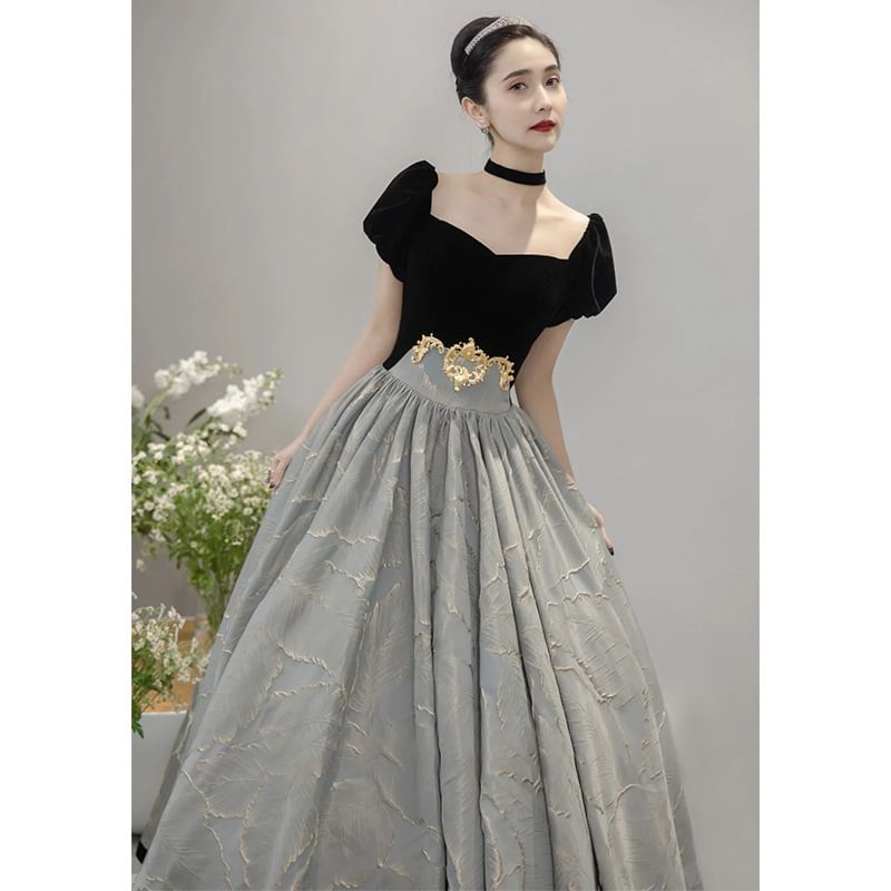 Jacquard Panel Ball Gown (Various Designs)