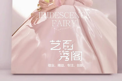 Strapless Plain Flower Accent Trained A-Line Evening Gown