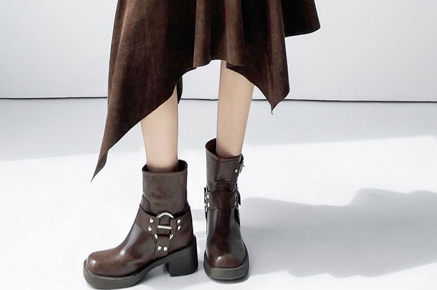 Asymmetrical High Waist A-Line Skirt