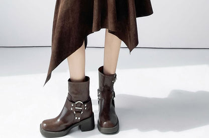 Asymmetrical High Waist A-Line Skirt