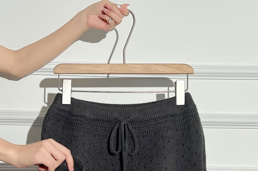 Ruffled-Trim Layered Mini Skirt - High Waist