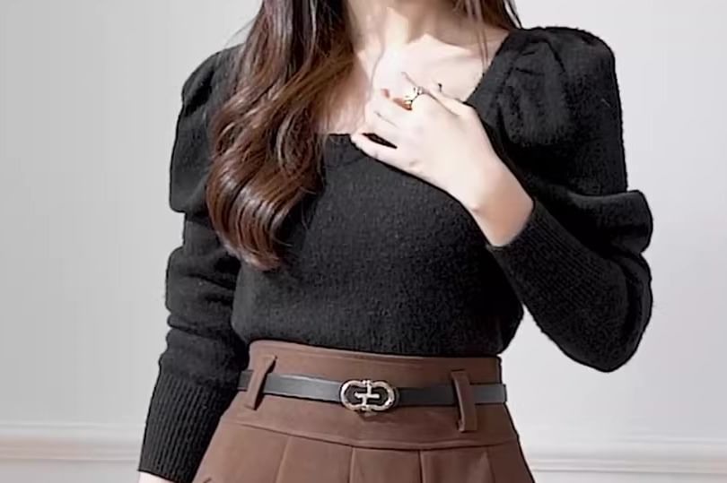 High Waist A-Line Skirt