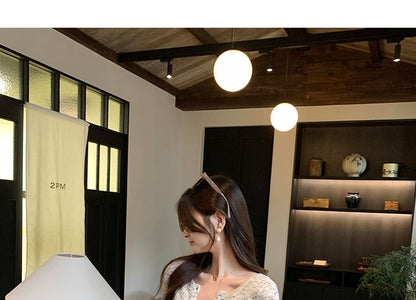 Long-Sleeve Round Neck Melange Tee