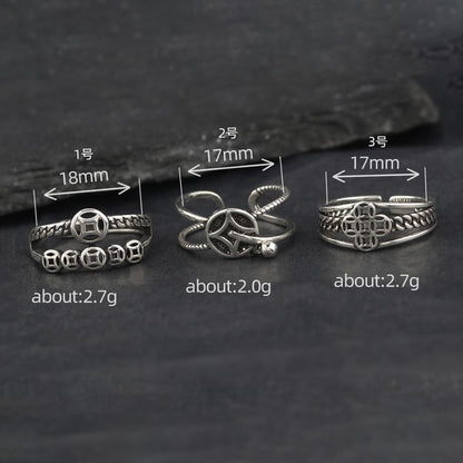 Coin Accent Open Ring