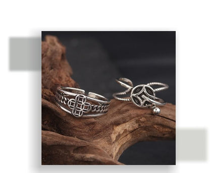 Coin Accent Open Ring