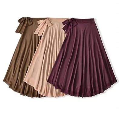 High Rise Maxi A-Line Skirt