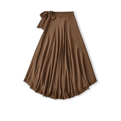 High Rise Maxi A-Line Skirt