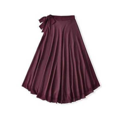 High Rise Maxi A-Line Skirt