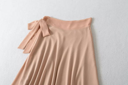High Rise Maxi A-Line Skirt