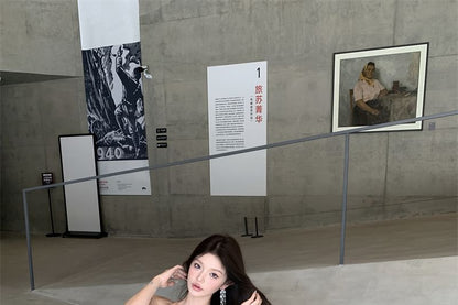 Halter Plain Knot Sheath Evening Dress