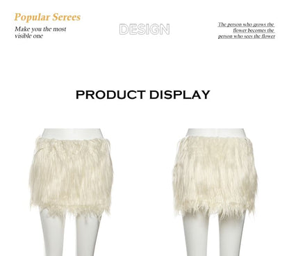 Lace Crop Corset Tube Top with High Waist Fluffy Mini Pencil Skirt
