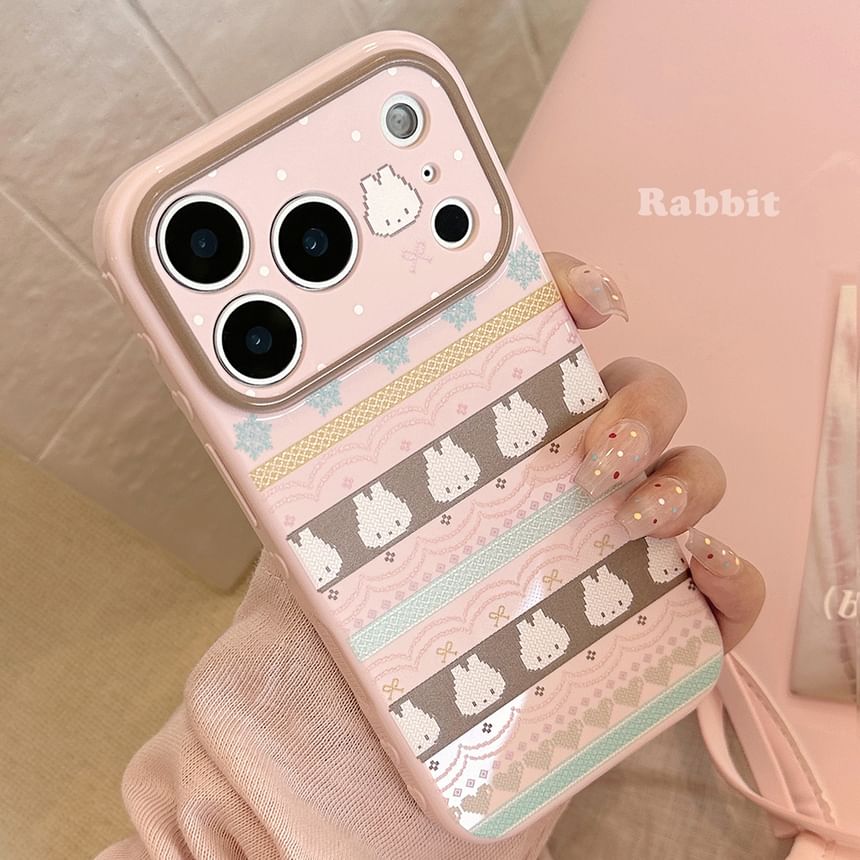 Rabbit Patterned Phone Case
