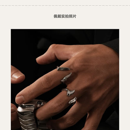 Irregular Alloy Open Ring