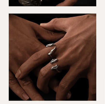 Irregular Alloy Open Ring