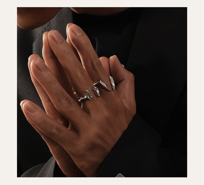 Irregular Alloy Open Ring