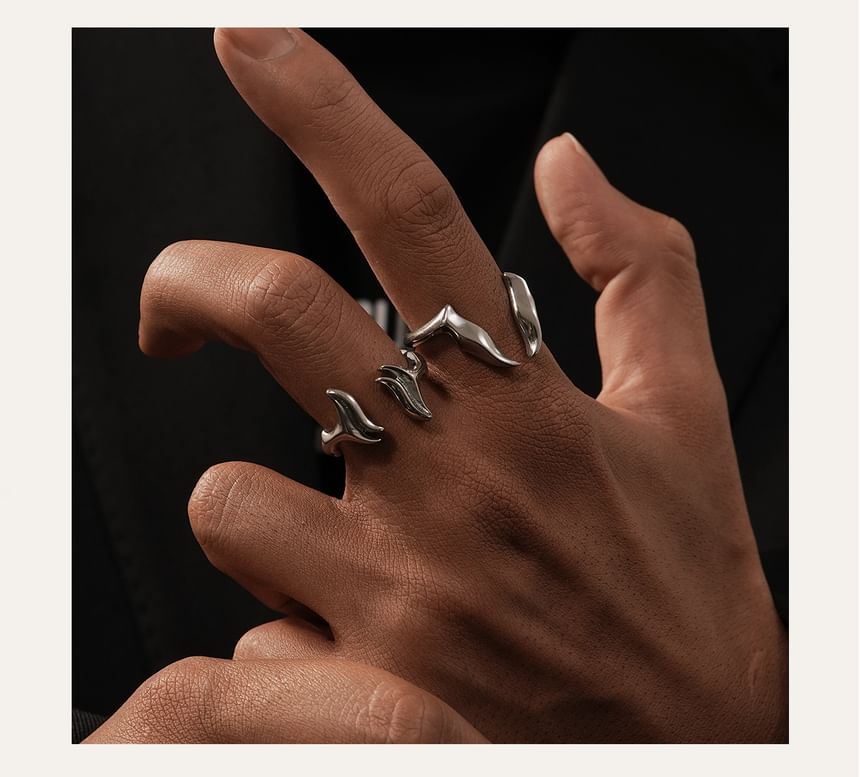 Irregular Alloy Open Ring