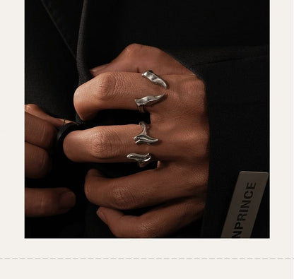 Irregular Alloy Open Ring