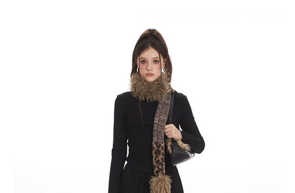Solid Mock Neck Long-Sleeve Pullover