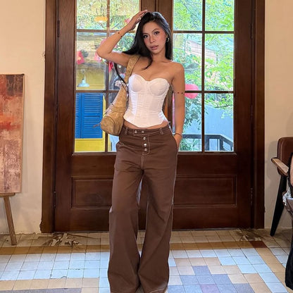 Solid Tube Bustier Cami Top