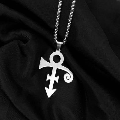 Symbol Pendant Box Chain Necklace