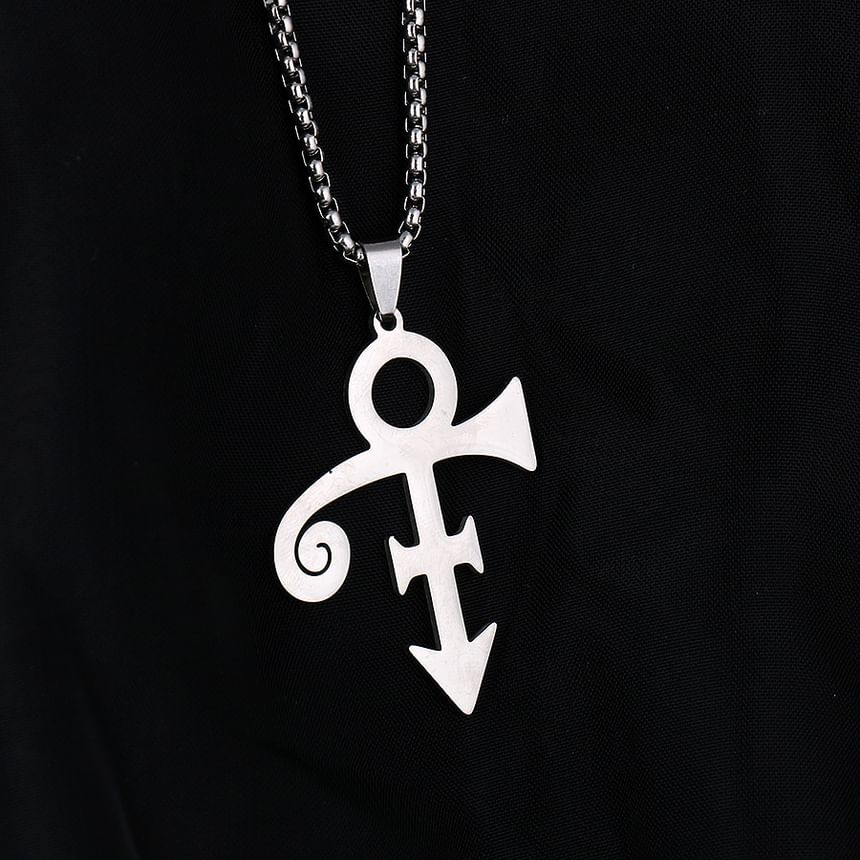 Symbol Pendant Box Chain Necklace