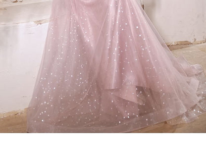 Sleeveless Sequin A-Line Evening Gown / Midi Dress