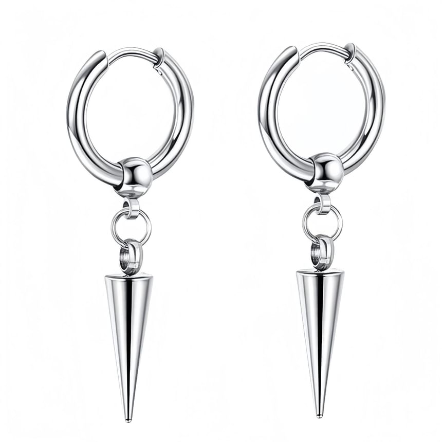 Spike Drop Huggie Earring