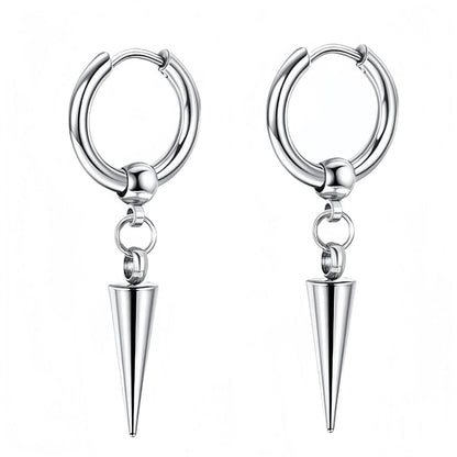 Spike Drop Huggie Earring