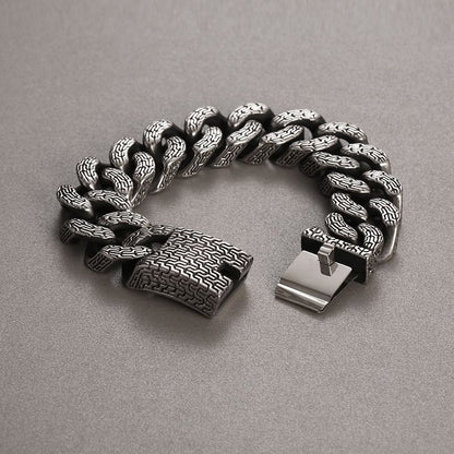 Textured Chain Link Bracelet