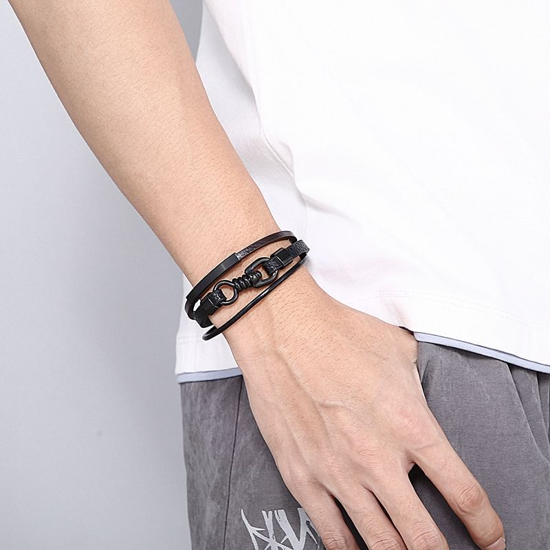 Faux Leather Bracelet