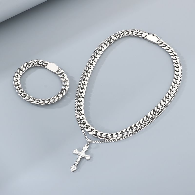 Curb Chain Necklace / Bracelet / Set