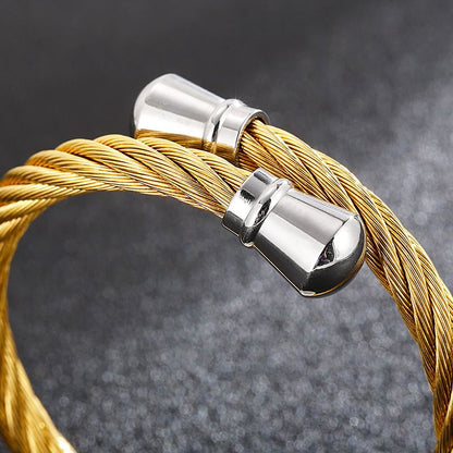 Twist Metal Bangle