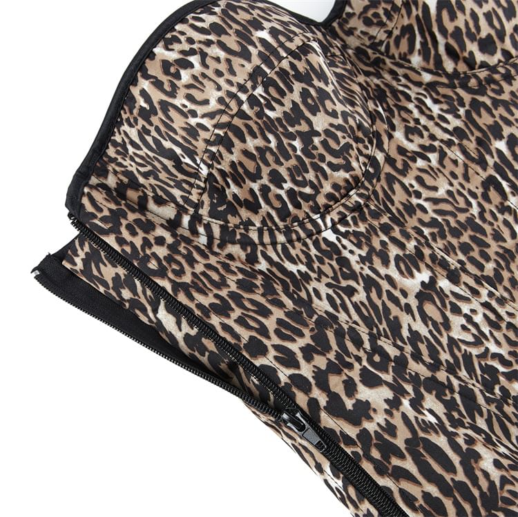 Leopard Print Corset Tube Top for Edgy Look