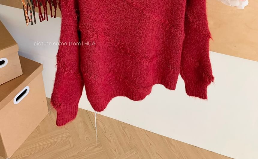 Ruffle Trim Sweater and Mini A-Line Skirt Set