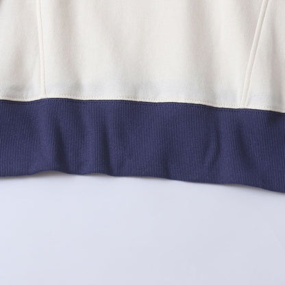Two-Tone Crew Neck Oversized Sweatshirt